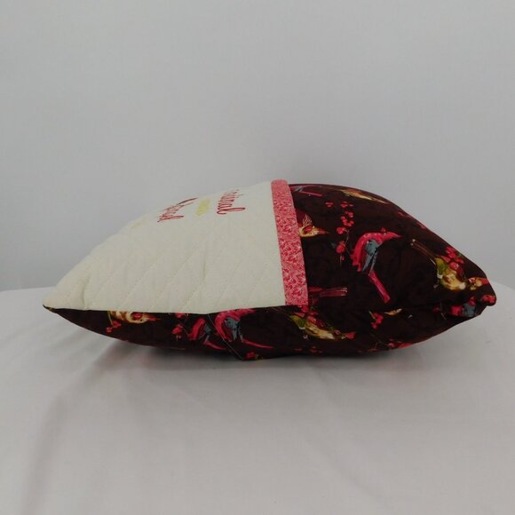 When a Cardinal Appears An Angel is Near Throw Pillow Handmade Pocket 14.5x14.5 - Picture 7 of 9